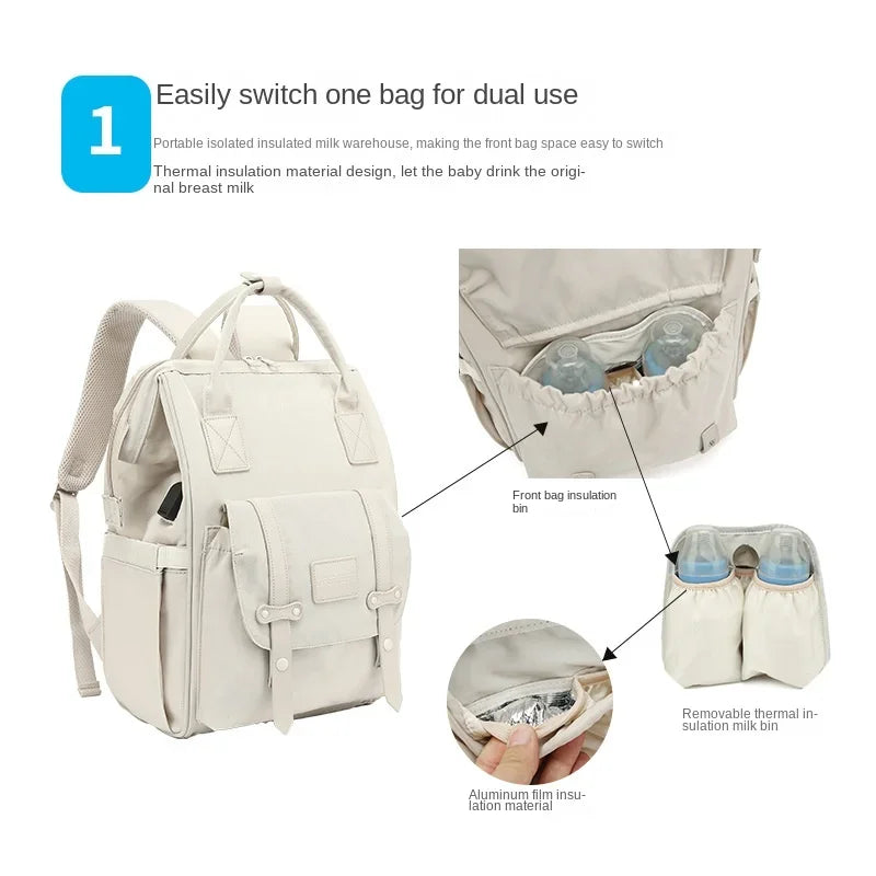 Mummy Bag Backpack Waterproof Storage Handbag Outdoor Travel Mommy Maternity Bag For Baby Stuff