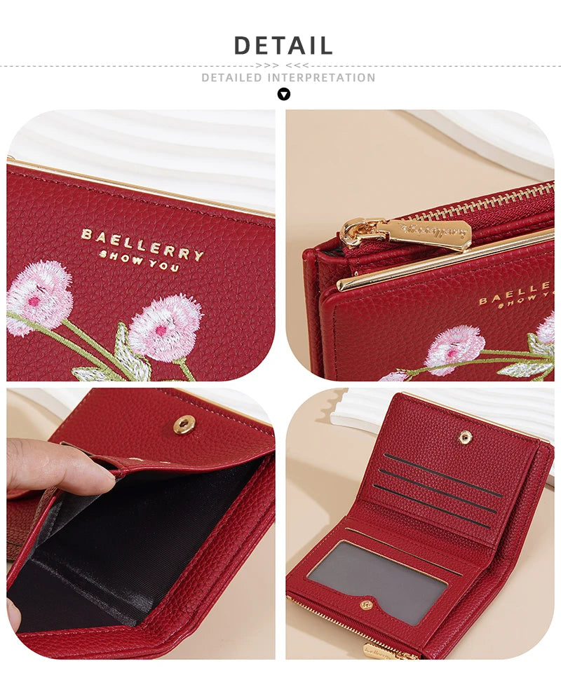 Women Wallets Simple Card Holder Zipper Female Coin Purse Slim Card Bag For Girls