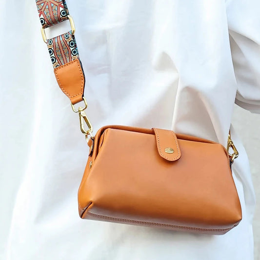 Fashion Genuine Leather Small Women's Crossbody Bag Messenger Bag Shoulder Bags
