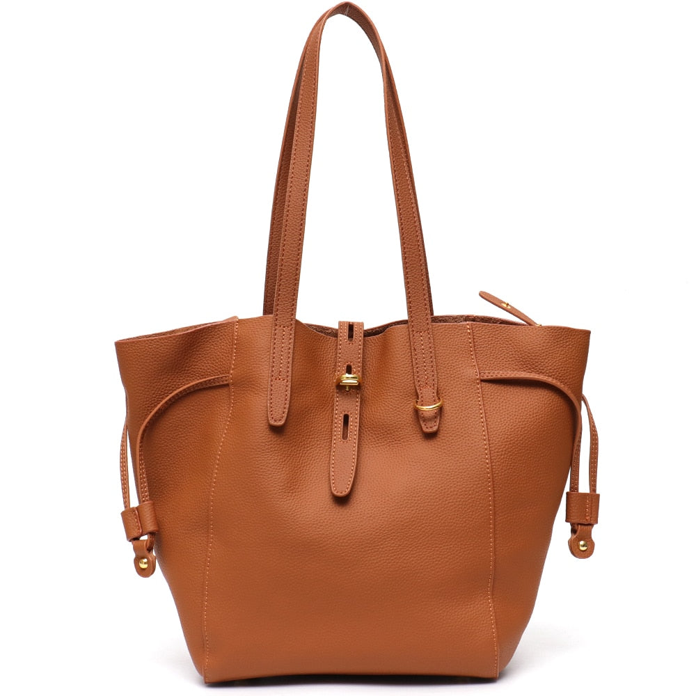 Women Genuine Leather Tote Shoulder Handbags