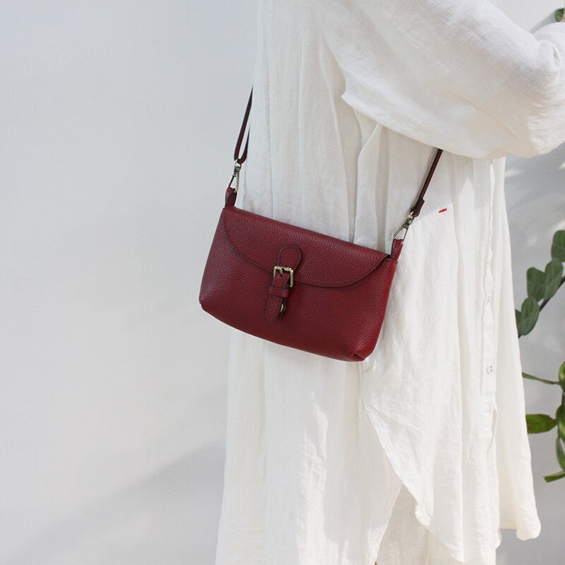 Lady Travel Small Leather Shoulder Bag Casual Ladies Crossbody Bag