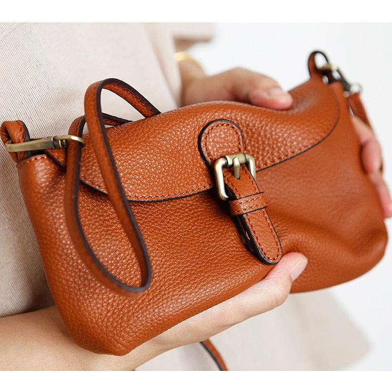 Lady Travel Small Leather Shoulder Bag Casual Ladies Crossbody Bag