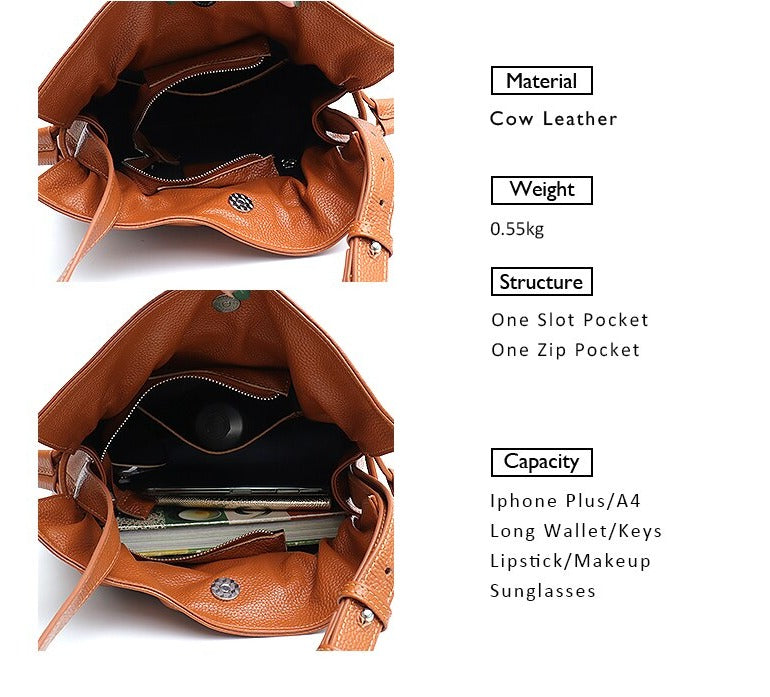 Leather Handbag For Women Crossbody & Messenger Luxury Shoulder Bag