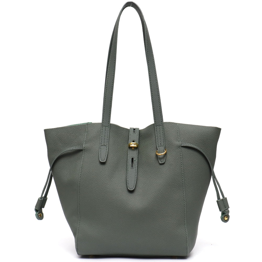 Women Genuine Leather Tote Shoulder Handbags